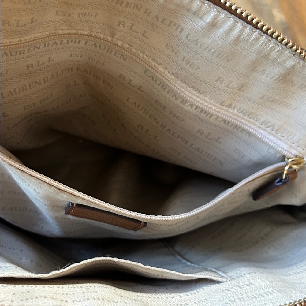 Ralph Lauren Tan Leather Shoulder Bag - Picture 8 of 14